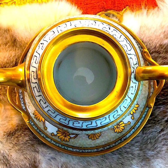 EUC- Antique French & German Hand-Painted Tea Set Pieces - Picture 9 of 16